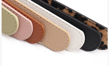 Leopard Print Belt Women's Fashion Casual Versatile Jeans Accessories Girdle Gothic Retro Pu Leather Pin Buckle Waistband