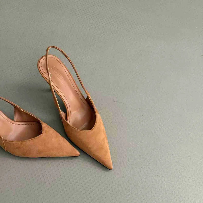 2025 Summer Leopard High Heel Women Sandals Fashion Pointed Toe Shoes Design Style Banquet Party Sandals Shoes