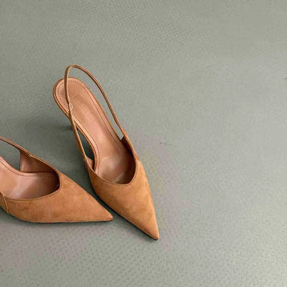 2025 Summer Leopard High Heel Women Sandals Fashion Pointed Toe Shoes Design Style Banquet Party Sandals Shoes