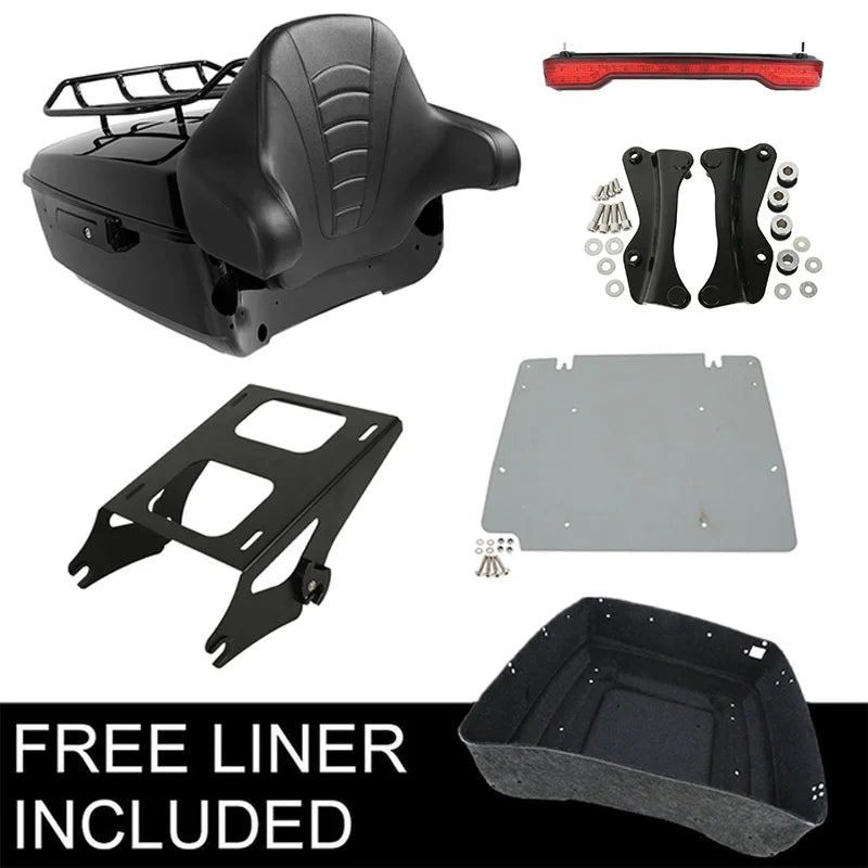 Motorcycle King Trunk Luggage Rack Plate For Harley Touring Road King Electra Glide Road Glide 2014-2025