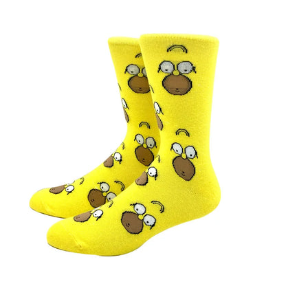 2023 New Anime Marvel Men Socks Long Sock Men‘s Knee-High Couples cosplay Sock Personality Hip Hop Harajuku Funny Sock for Women