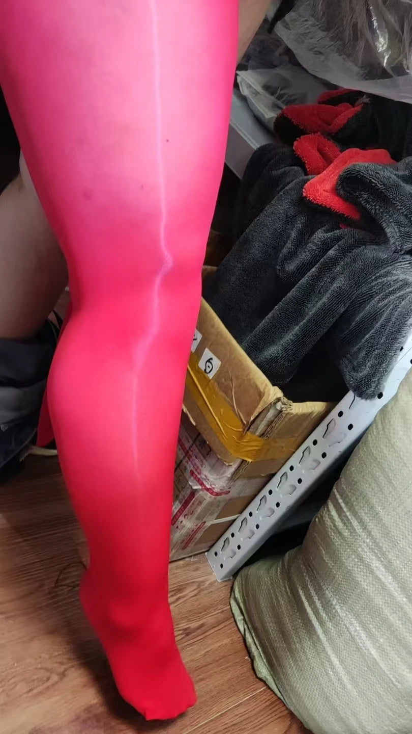 Ladies High Oil Content Glossy Horse Oil Stockings Plus Size Thin Breathable Pantyhose Highly Elastic Glossy Sheer Tights Socks