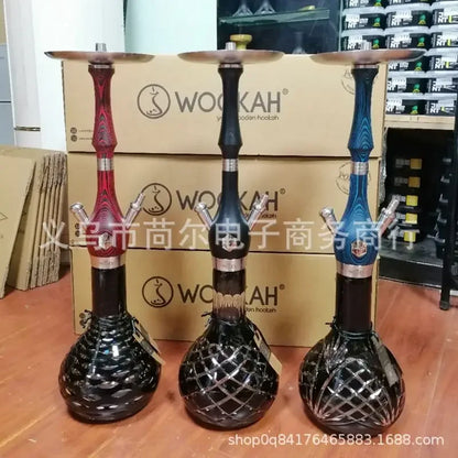 Mr Wood Hookah Shisha Set Wooden Material Hookah Arabian 1 Single-tube Premium Hookah