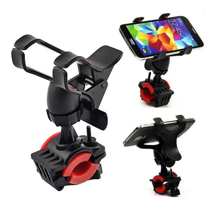 Universal Bike Phone Holder Navigation Support 360 Degree Adjustable Handlebar Clamp Mobile Support for Motorcycle Electric