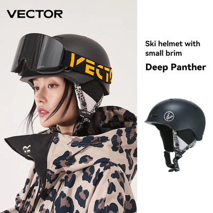 VECTOR Ski Helmet Safety Integrally-Molded Snowboard Helmet Motorcycle RemovableSkiing Snow Husband Men Women Child Kids