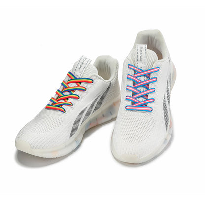 No6Transgender 100/120/150cm Shoe Lace Flat Printed Shoelace Colorful Rainbow Laces Gay Pride Liberty Shoelaces Shoe Accessories