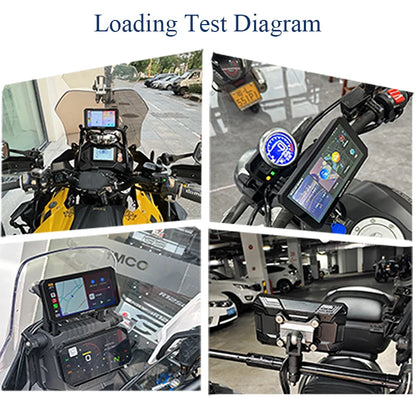 Gallop Sprite 6 inch Motorcycle GPS Navigation Wireless CarPlay Android Auto DVR Drive Recorder Portable Moto Monitor IPX7