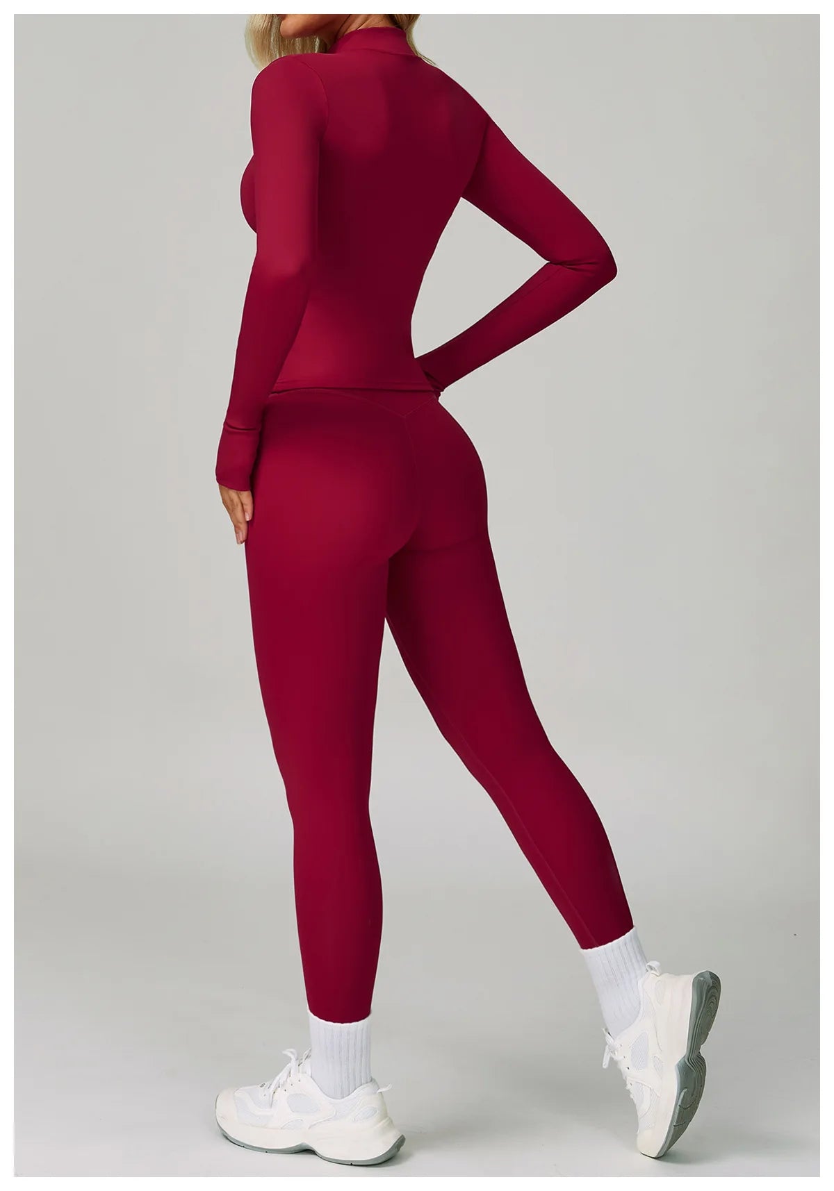 3PCS Yoga Sets Workout Set Women 2 Pieces Gym Suits High Waist Leggings Sport Bra Outfits Long Sleeve Fitness Running Sportswear