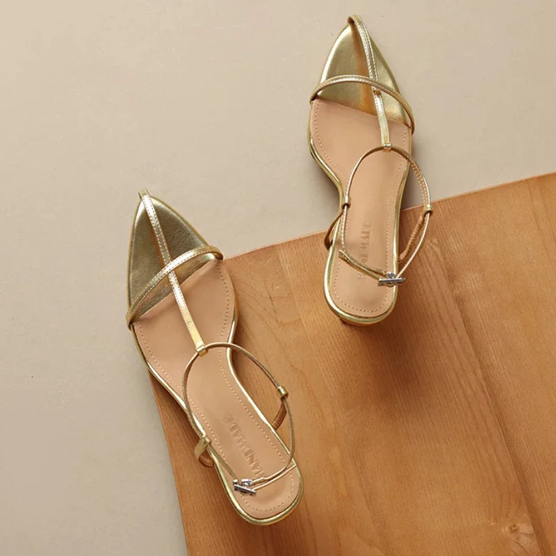 High Heels Sandals Sexy Women Pointed Toe Shoes Luxury Woman Slippers New Pumps Beach Dress Flip Flops Party Mujer Sandalias