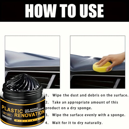 1 Piece of Tire Polishing Wax, Shiny Black, Restores Tire Shine and Enhances Tire Appearance, Prevents Car Tire Oxidation, Cracking, and Aging