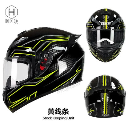 New Bluetooth motorcycle helmet for men and women, full coverage, anti-fog, full face motorcycle helmet