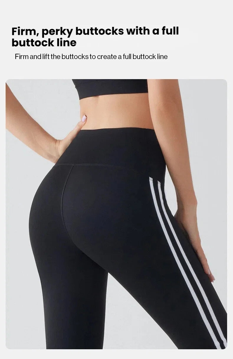 Flares Yoga Pants for Women High Waist Bootcut Workout Leggings Tummy Control Fitness Gym Leggings