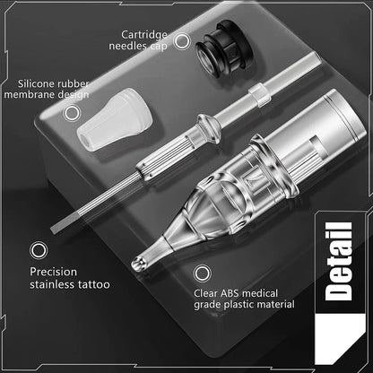 Wireless Tattoo Machine Kit Tattoo Pen with Mini Tattoo Battary Cartridge Needle Set Permanent Makeup Tool for Tattoo Artist
