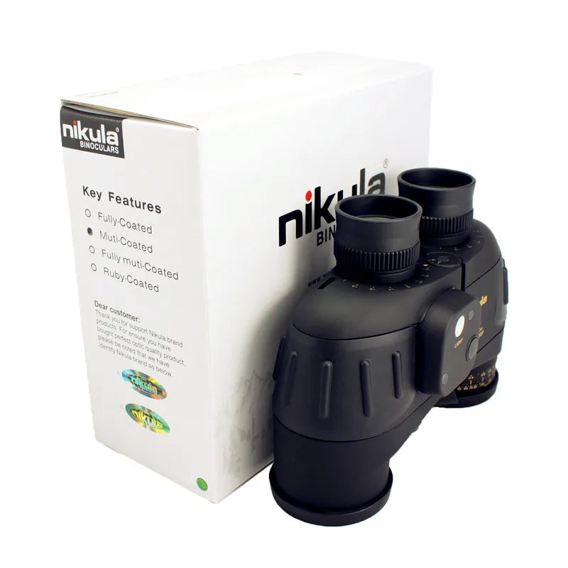 Waterproof Binoculars Nikula 7x50 Telescope High Powerful Rangefinder Long Range With Digital Compass Hiking Hunting Equiment