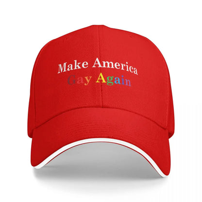 Make America Gay Again Baseball Cap New In The Hat Visor Kids Hat Luxury man cap Female Men's
