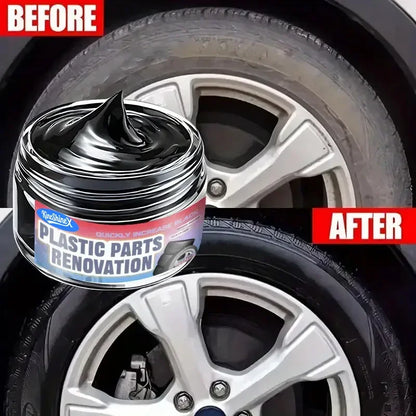 Car Interior Scratch Repair Cream - Car Scratch Repair | Tire Gloss Repair, Black Interior and Dashboard Plastic Surface Repair