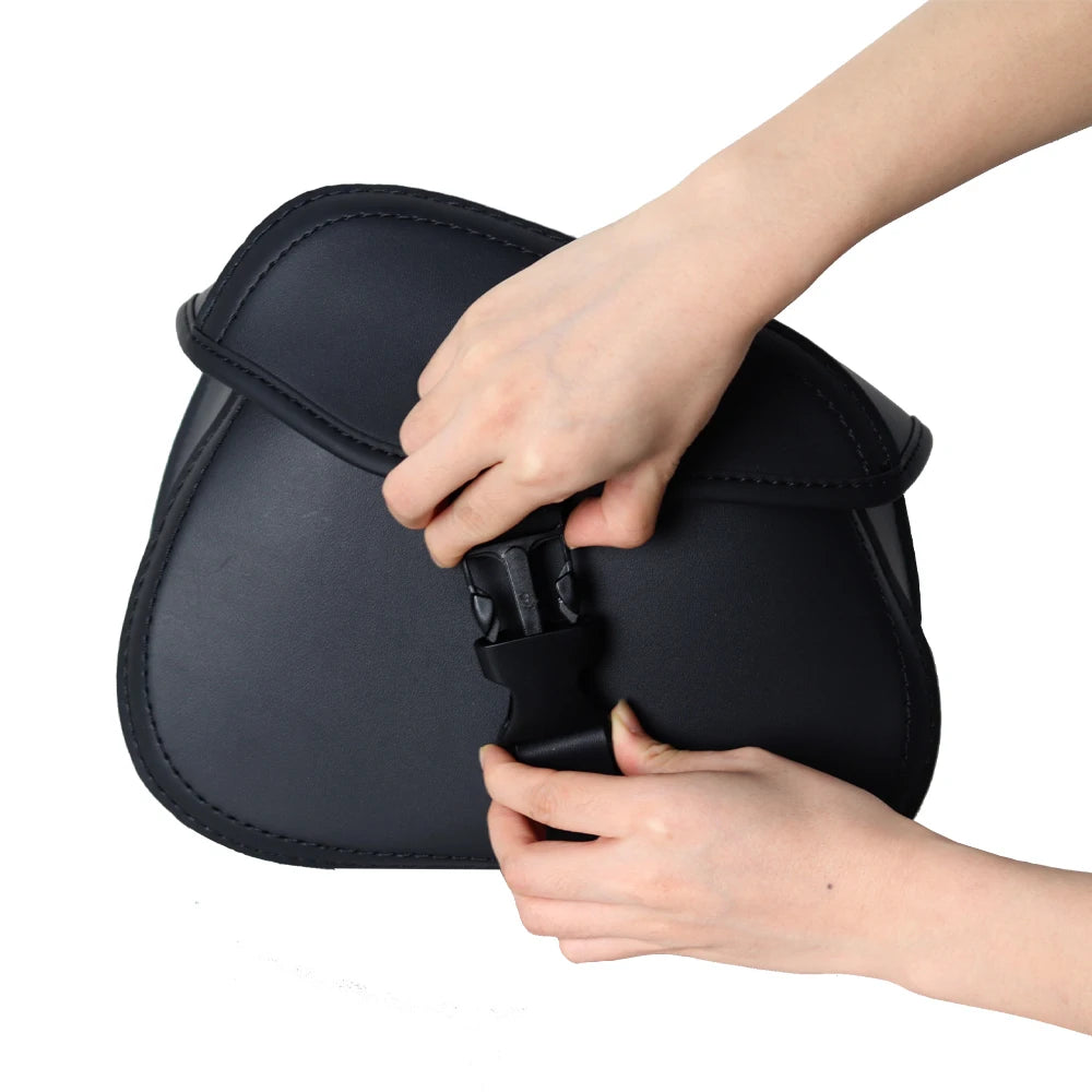 PU Leather Motorcycle Saddlebags Waterproof Motorbike Side Saddle Bags Universal for Harley Suzuki Kawasaki Yamaha