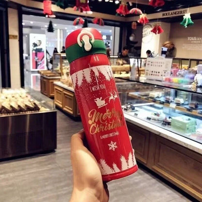 Hot 304 Stainless Steel Christmas and New Year Gift Bouncing Insulated Cup, Creative Water Cup, Internet Famous Minimalist Cup L