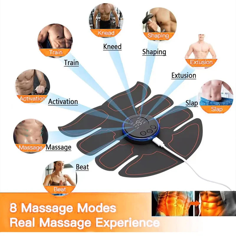 ABS Stimulator Muscle Toner EMS Muscle Stimulator Fitness Weight Loss Massager Abdominal Training Slimming Patch