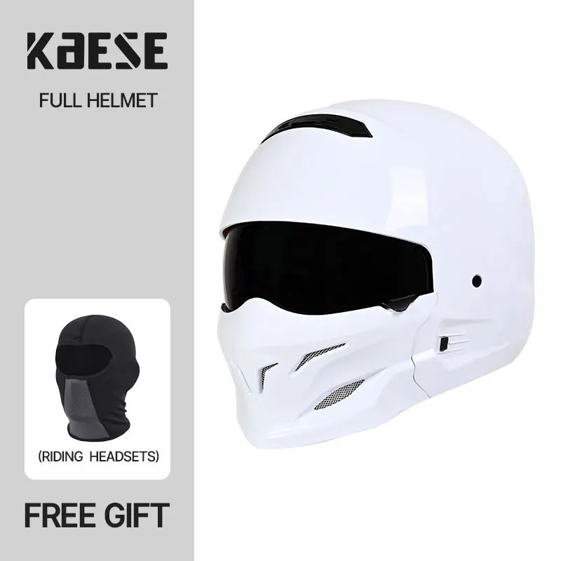 DOT Certified Scorpion Helmet Combination Helmet Motorcycle Retro Helmet Unisex Motorcycle Multi-Purpose Half Helmet Four Season