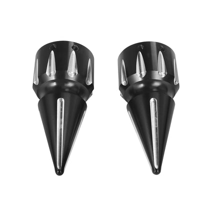 Motorcycle CNC Front Axle Nut Cover Cap Aluminum Black For Harley Sportster XL XG Touring FLHT FLHR FLTRX Dyna VRSC Softail
