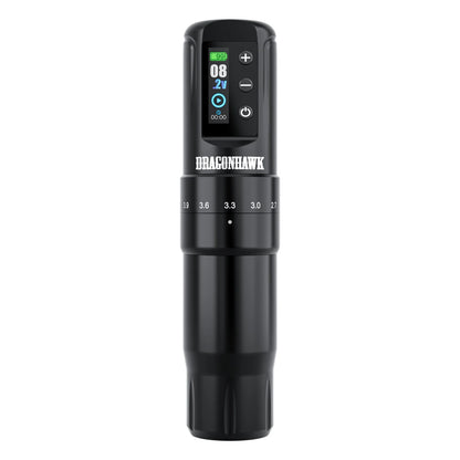 Dragonhawk Wireless Tattoo Machine 7 Strokes Length Power By Mcore-A3 Wireless Wire Battery RCA  Pen Rotary Gun Supplies
