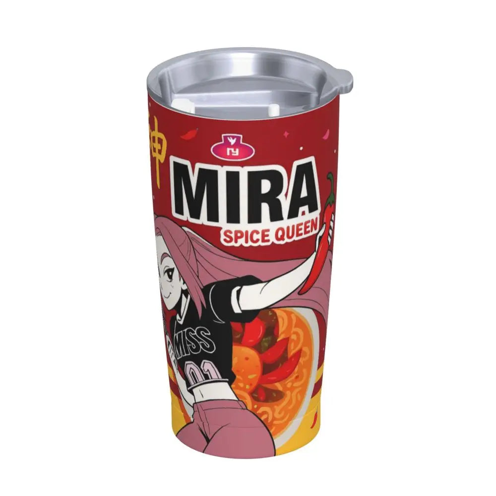 Kpop Demon Hunters Ramen Mira 20oz Tumbler Stainless Steel Double Wall Vacuum Insulated Tumblers Mug With Straw