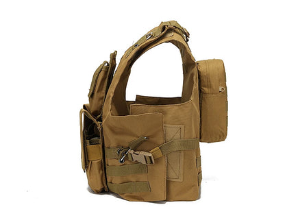 Nylon Tactical Vest Body Armor Hunting Carrier Accessories Men Combat MOLLE Camo Military Vest Outdoor CS Hunting