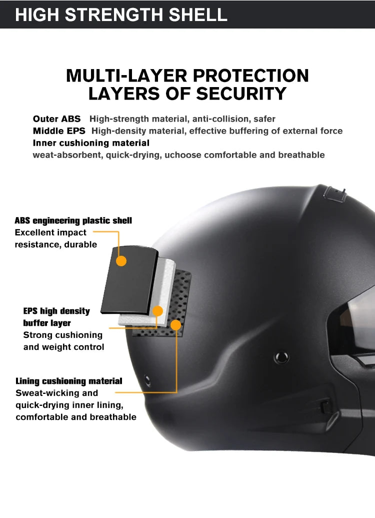 New Scorpion Retro Motorcycle Cascos Moto Locomotive Personality Multi-purpose Combination Helmet  Detachable Multi-purpose
