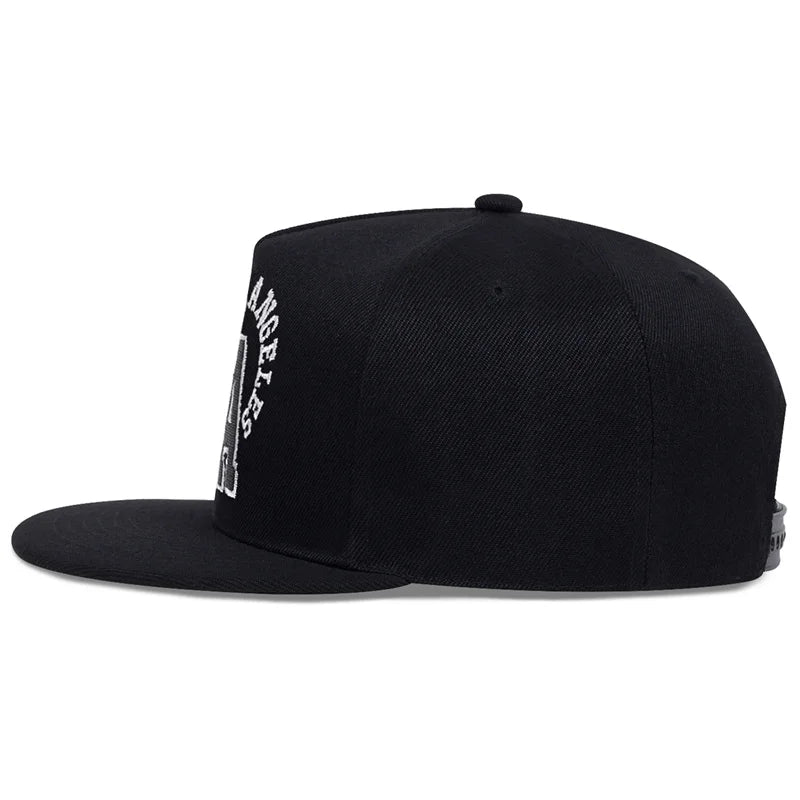 Letter Embroidery Baseball Cap Los Angeles Hip Hop Snapback Hat for Men Women Adult Sports Leisure Caps Outdoor Travel Sun Hats