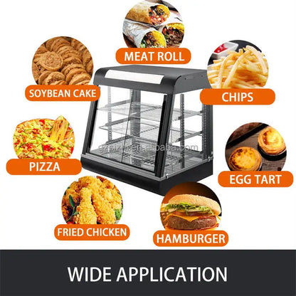 Industrial Commercial Countertop Pizza Hot Food Heating Display Warmer Cabinet Showcase Food Warmers