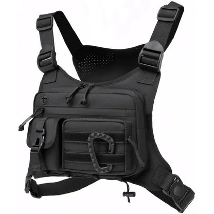 Tactical Chest Bag Men's Vest Edc Waterproof Anti-Theft Chest Pack Rig for Outdoor Cycling Bags Running Front Chest Pack