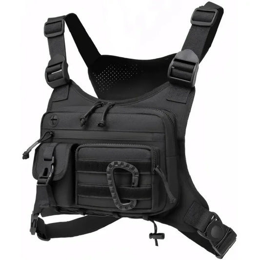Tactical Chest Bag Men's Vest Edc Waterproof Anti-Theft Chest Pack Rig for Outdoor Cycling Bags Running Front Chest Pack