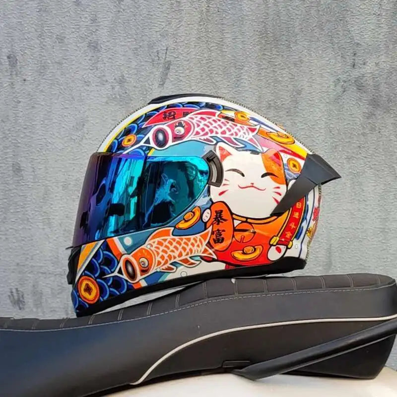 Motorcycle Helmet  four seasons LVS  Professional racing dual lens safety helmet motorcycle full face protector, approved by DOT