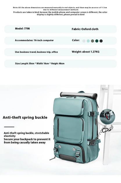 Large Travel Backpack Boardable Backpack USB Charging Waterproof Outdoor Travel Backpack Independent Shoe Compartment