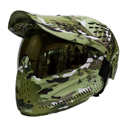 Lotus Camo Color Great III Paintball Mask Full Coverage Protector Helmet