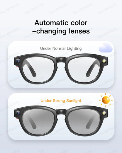 New AI Smart Glasses 4K HD Camera 32GB Memory BT Call Voice Assistant Translate Touch Control Music Player sunglasses Men Women