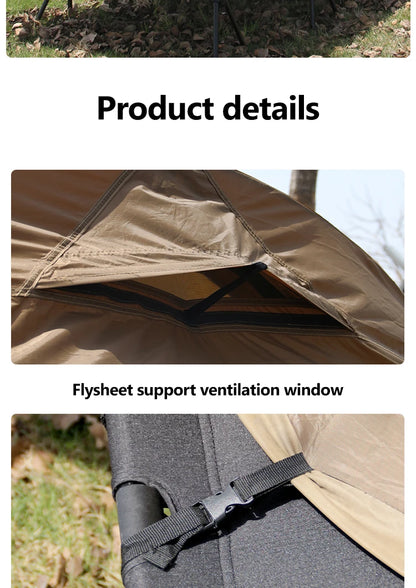 Lightweight Camping Camp bed Tent 1-2 Person Waterproof Sunproof Quick Setup 210D Oxford Backpacking Tent for Hiking Outdoor