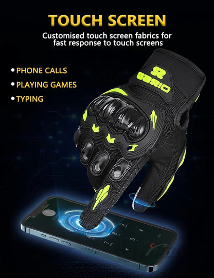 Man's Motorcycle Rider Fabric Gloves for Ktm Man Summer Touchscreen & Motocross Anti-fall Palm Accessories Sports Cycling mitten