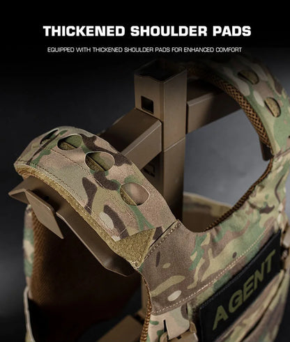 Tactical Vest Ferro FCPC Low Visibility Hunting Combat Plate Carrier 25MM Buckle Expansion CS Airsoft Games Multi-Mission Gear