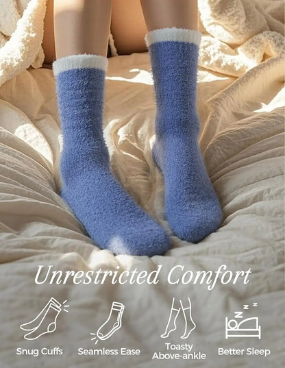 Winter Socks Home Apparel Warm & Cozy Gifts for Women, Fuzzy Socks, Soft Warm Fabric Sleeping Slipper Socks