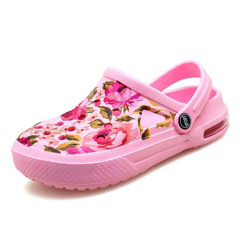 Women's Ethnic Shoes Clogs Soft Sole Two-way Wear for Beach Mules and Pool Women Garden Slides Indoor Nursing Clogs Sandals