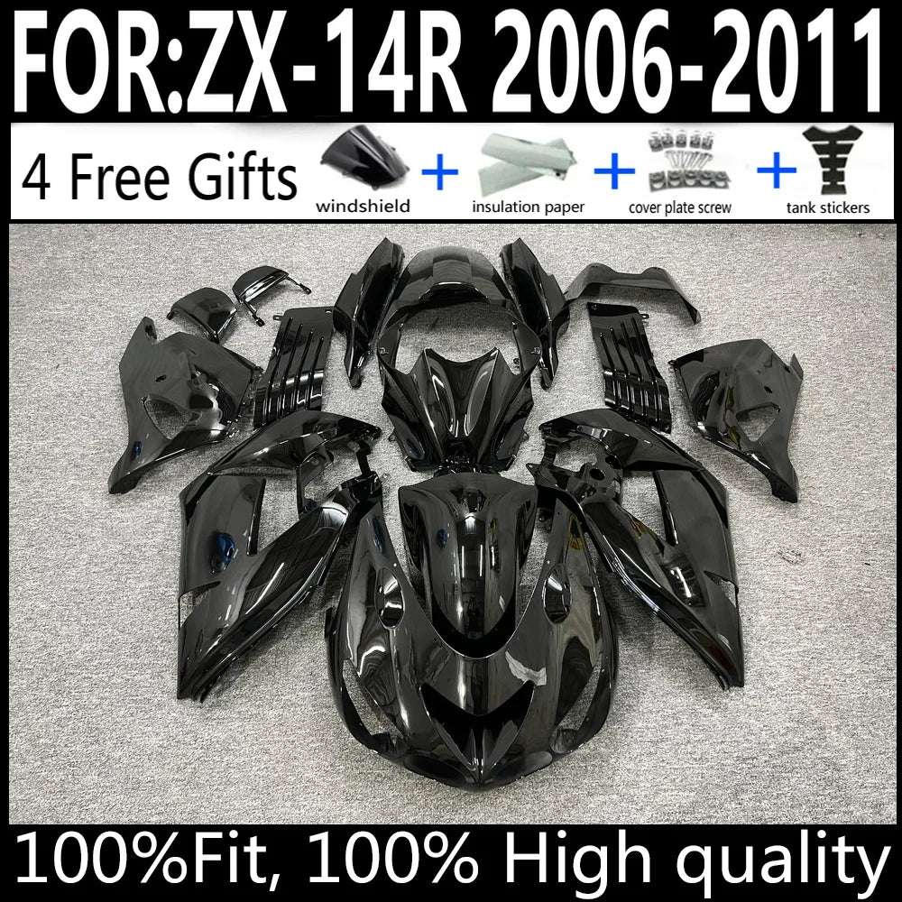 Kawasaki ZX-14R 06 07 08 09 10 11 ZX14R 2006-2011 Motorcycle Fairings Kit ABS Plastic Body Work Cowling Set Full Body