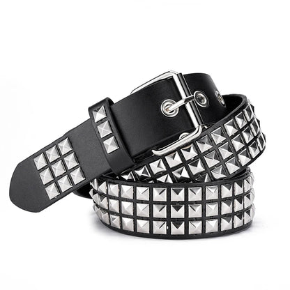 New Fashion New Bronze Bullet Belt Metal Belt Men And Women Punk Hardware Jeans Belt Y2K Belt Designer Belt Women's Belt