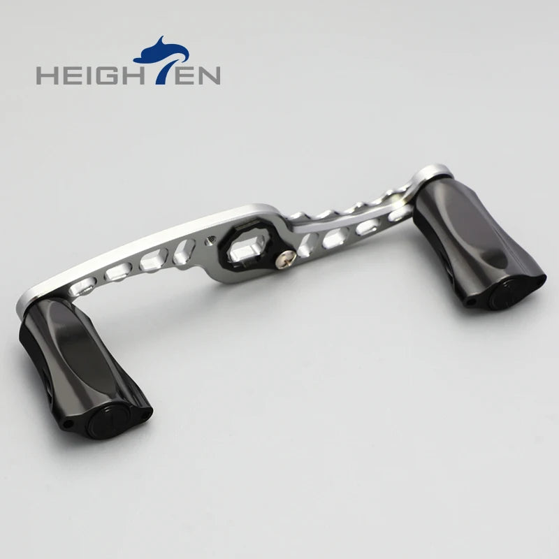 HEIGHTEN Baitcasting Reel Mod Kit Double Handle Center Distance 95mm +Diameter 21mm Knobs Lure Fishing Modification Accessories