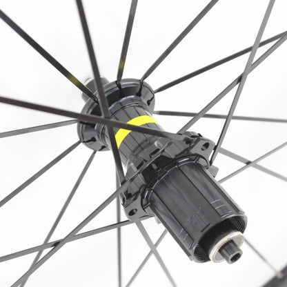 New White Black Gray 700C 50mm Road bike alloy bicycle wheelset clincher rims V Disc brake Thru Axle center lock hubs wheels
