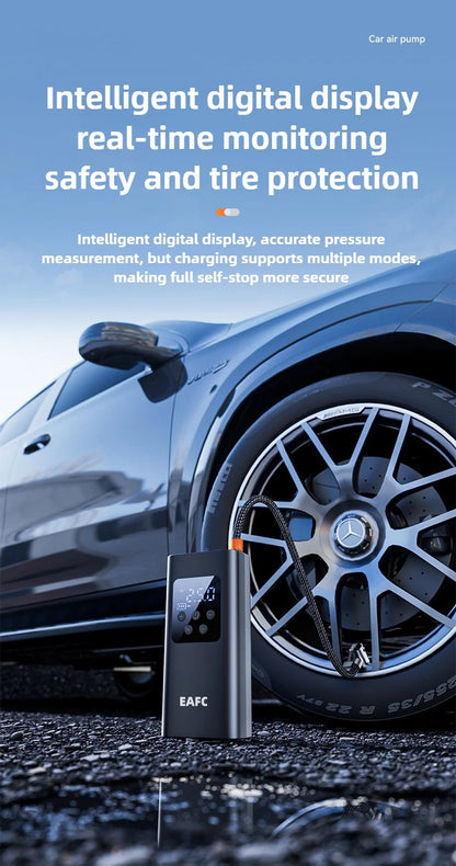150psi Wireless/Wired Portable Tire Inflator Car Tire Inflator Pump With Digital Display Electric Inflator Mini Bicycle Air Pump