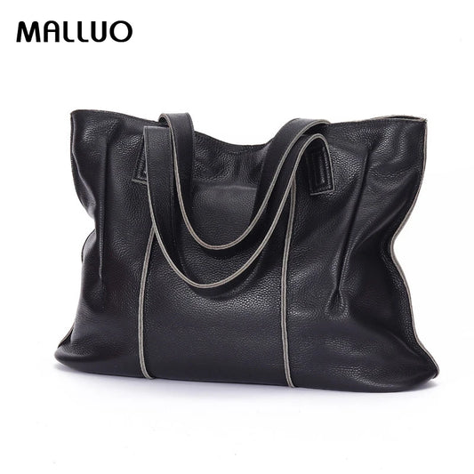 Women's Luxury Designer Natural Cowhide Soft Handbag Famale Fashion Shoulder Bag Ladies Cow Leather Large Capacity Tote Bag