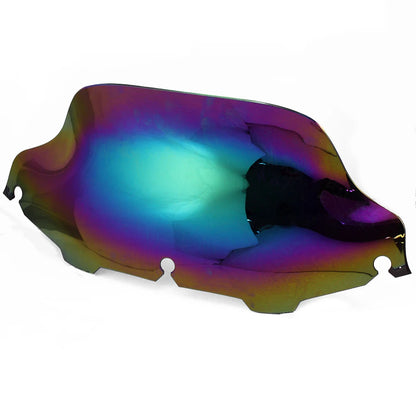 8" Motorcycle Wave Fairing Windshield Windscreen Cover For Harley Touring Electra Street Glide Ultra Classic FLHX FLHT 1996-2013
