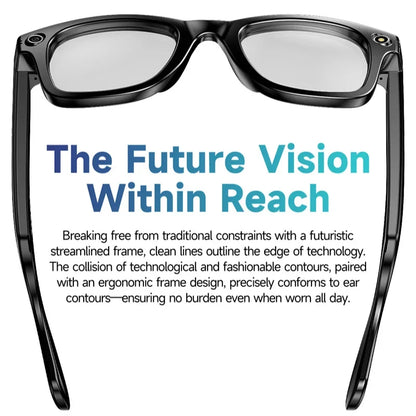 HIWEGO New Smart Glasses 8MP HD Camera AI Glasses Photo Video Recording Waterproof Mini Anti-blue Camera Glasses for Man Women